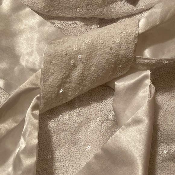 Fringe & Co. white sequin wide leg pants - Picture 6 of 6